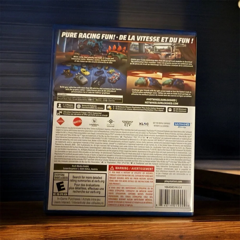 Hot Wheels Unleashed for PS5 - Blue Case